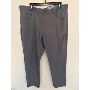 Tommy Bahama Mens Flat Front Stretch Golf Pants Size 38 X30 Gray